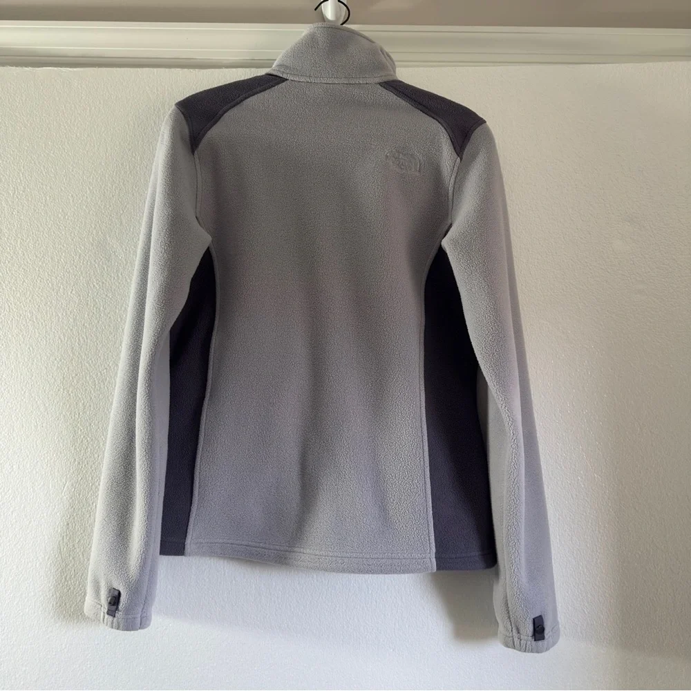 The North Face Full Zip Fleece Jacket Lilac Purple Colorblock Women Size Medium - Picture 7 of 11